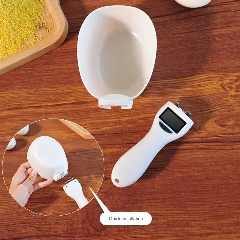 Digital LCD Kitchen Weighing Tool with Measuring Spoon